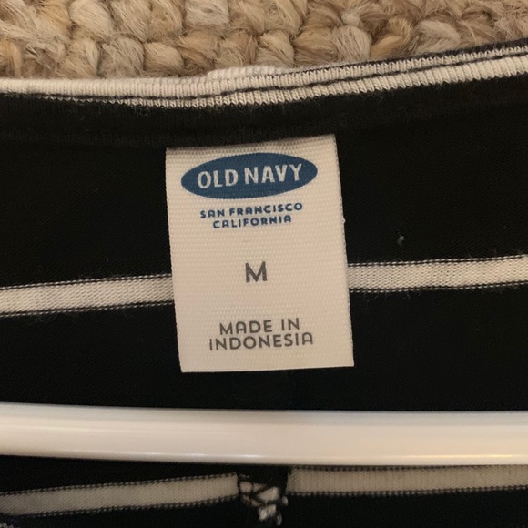 Black and white striped long sleeve dress - Picture 2 of 2